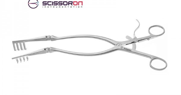 Beckman Adson Self Retaining Retractor Blunt Prongs